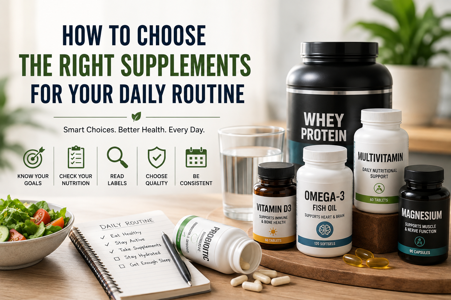 How to Choose the Right Supplements for Your Daily Routine