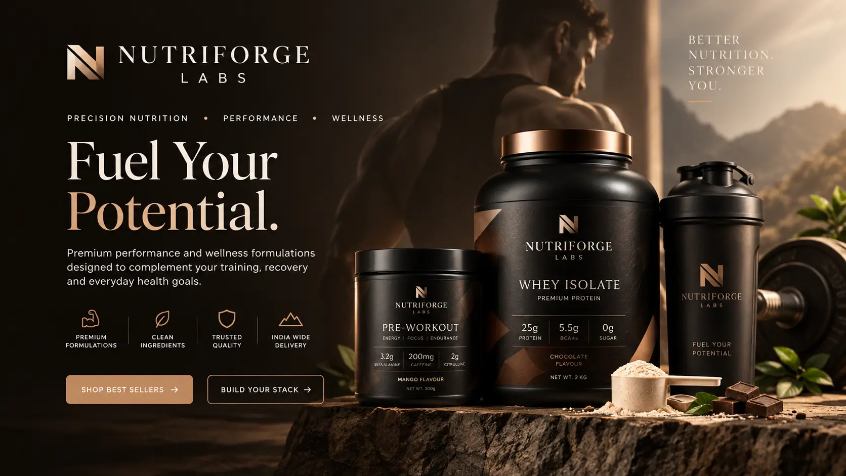 Nutriforge Labs Clinical Grade Supplement WebP Banner